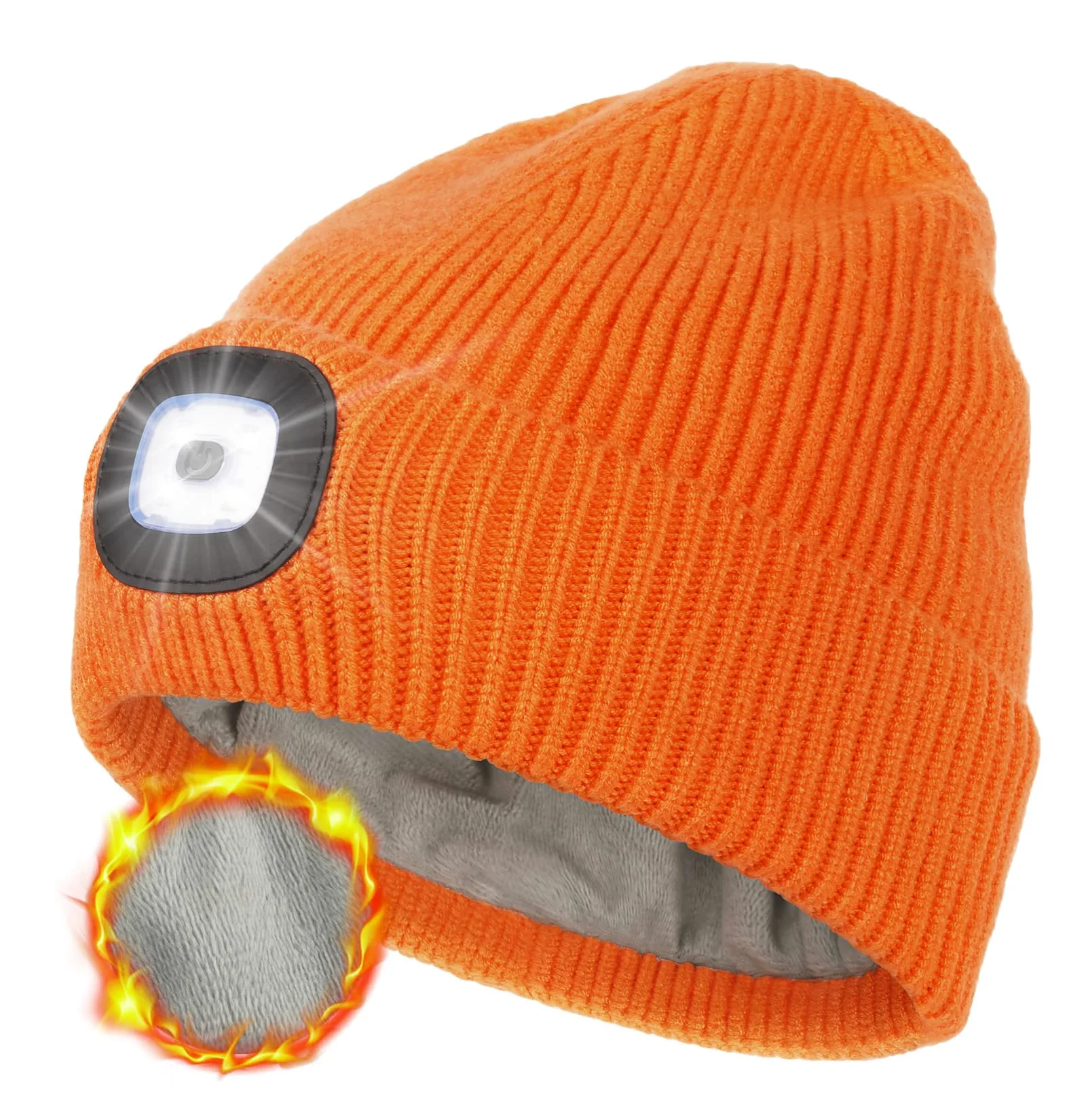 MELASA Fleece-Lined LED Beanie