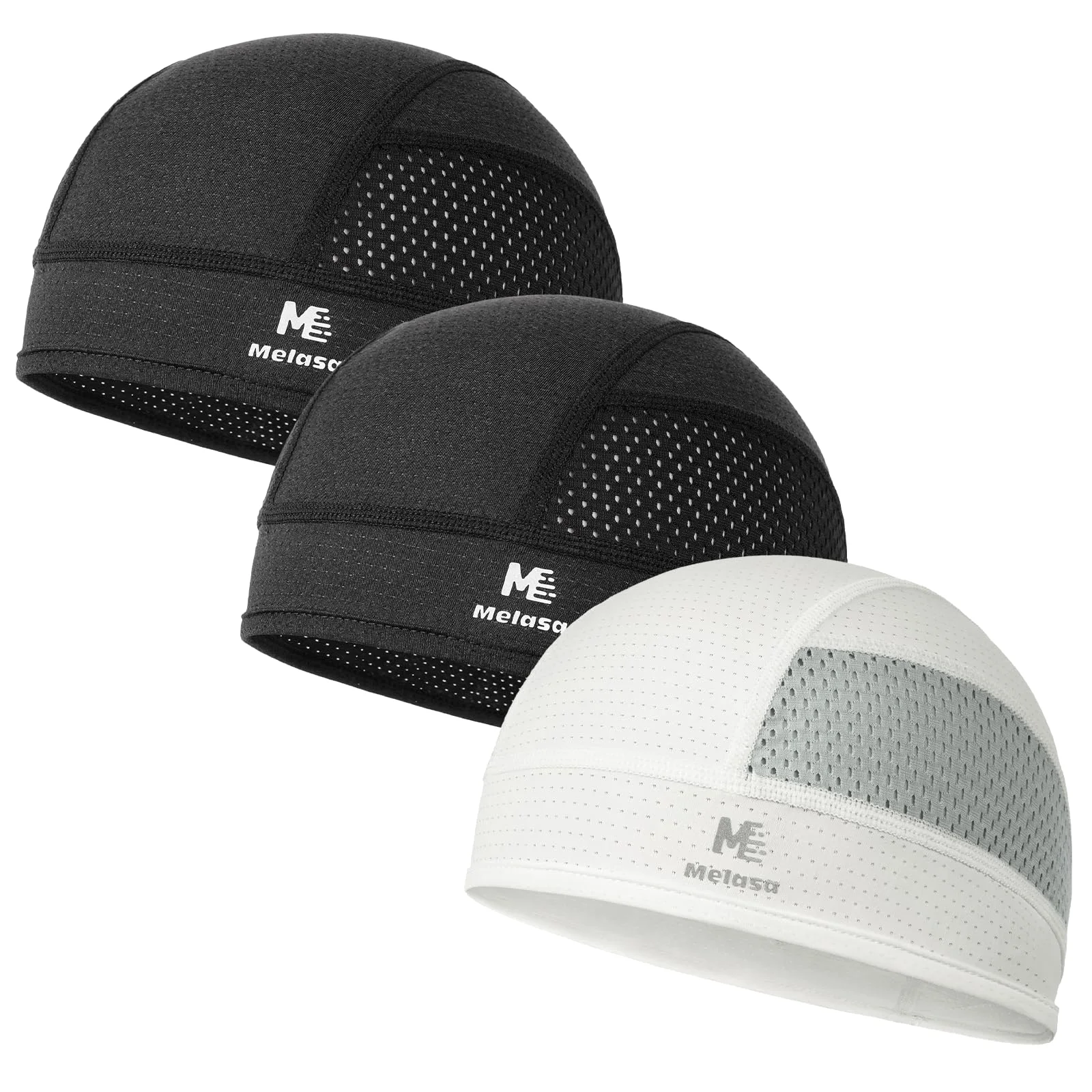 MELASA Mesh Hard Hat Liner, 3-Pack