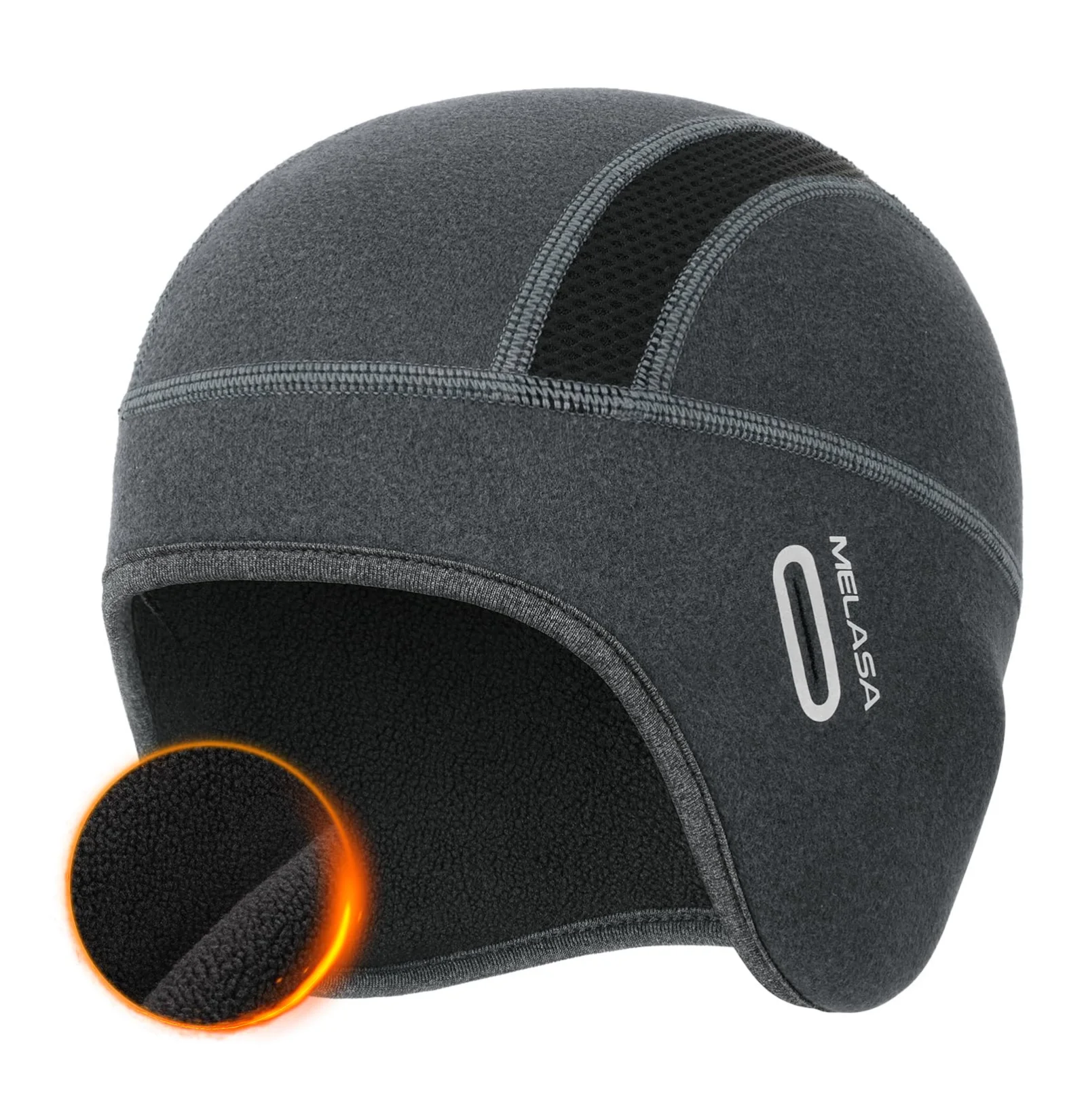 MELASA Ear Warmer Helmet Liner with Glasses Holes